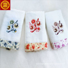 100% cotton embroidery design towel manufacturer